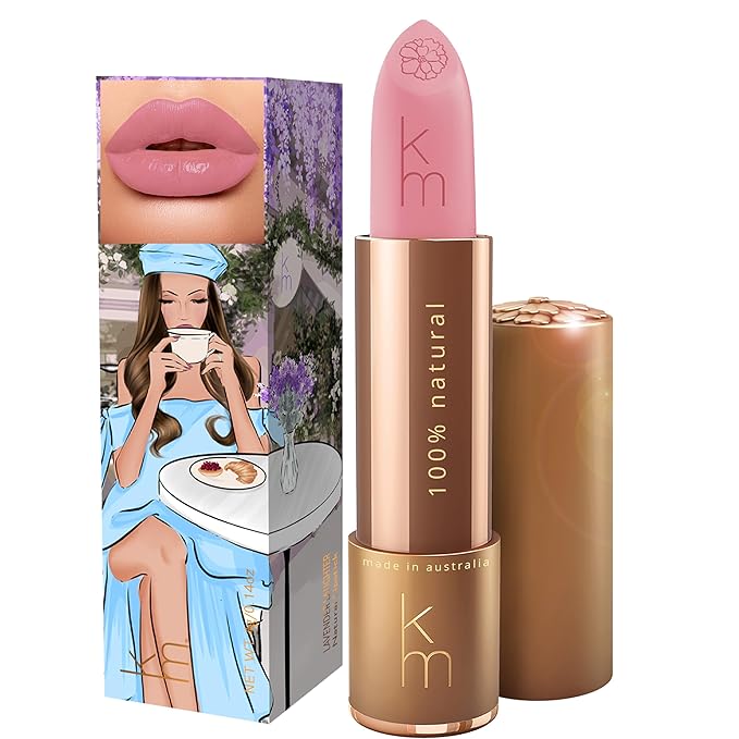 Karen Murrell - Natural Lip Stick - Lipstick 16 Lavender Laughter - Violet Lipstick - Matte Finish, 100% Natural Ingredients, Moisturizes & Hydrates Lips - Paraben & Cruelty Free