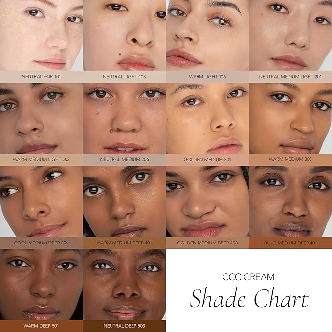 CLE Cosmetics CCC Cream (Neutral Medium Light 201 / SPF 50) - Color Correcting CC Cream with Sunscreen - Lightweight, Hydrating, Light to Medium Coverage Foundation - BB & CC Hybrid - 1 fl oz