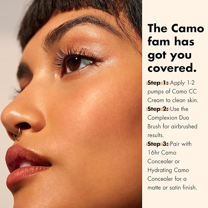 e.l.f. Camo CC Cream, SPF 30 Color-Correcting Medium-To-Full Coverage Face Foundation, Delivers An Airbrushed Finish, Vegan & Cruelty-Free, Medium 370 N