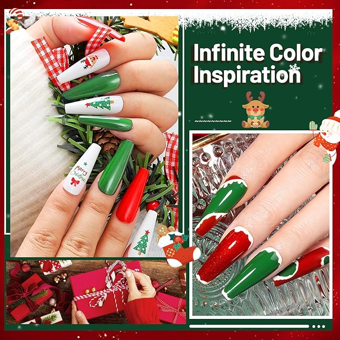 JODSONE Gel Nail Set 20+3 Colors High Shine Gorgeous Gel Polish Base Top Matte Coat Nice Gifts Show Charm