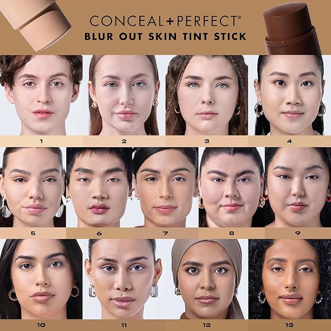 Milani Conceal + Perfect - Skin Tint Stick, Blur Out Tinted Moisturizer Makeup, Shade 005