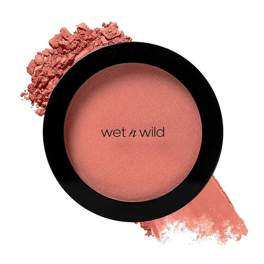 wet n wild Color Icon Blush, Effortless Glow & Seamless Blend infused with Luxuriously Smooth Jojoba Oil, Sheer Finish with a Matte Natural Glow, Cruelty-Free & Vegan - Bed of Roses
