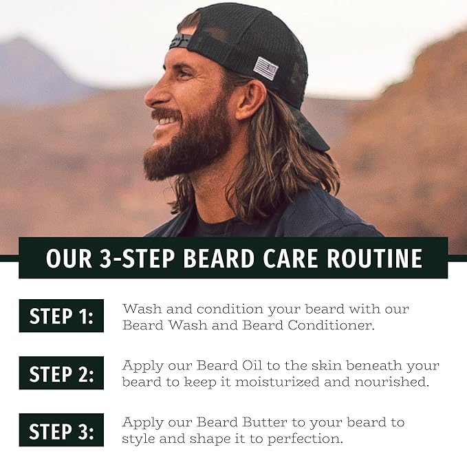 Live Bearded Beard Wash, 8 fl oz - Water-Based Face Cleanser with All-Natural Ingredients for a Gentle, Deep Clean - Made in the USA | American Scent - Cedar, Vetiver, Bergamot