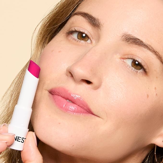 Honest Beauty Tinted Lip Balm | Antioxidant-rich Acai Extracts + Avocado Oil | EWG Certified, Vegan, Cruelty Free | Dragon Fruit