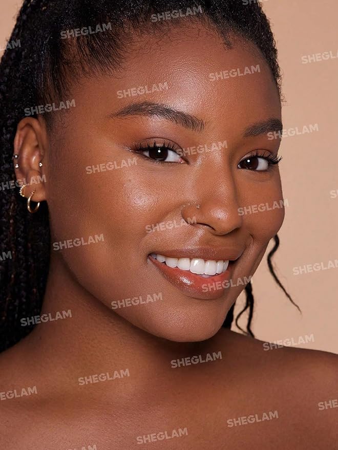 SHEGLAM SKin-Focus Full Coverage Powder Foundation Oil-Control Lightweight Face Pressed Powder Makeup-Porcelain