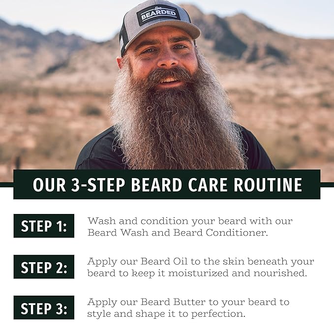 Live Bearded Beard Conditioner, 8 fl oz - Strengthens and Softens Facial Hair - Made in the USA - All-Natural Ingredients with Biotin, Caffeine | Straight Up Unscented - Fragrance-Free