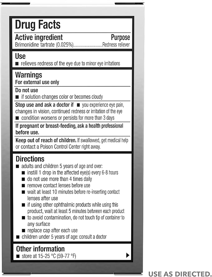 LUMIFY Eye Drops for Red Eyes, Redness Reliever for Brighter Looking Eyes, Works in 1 Minute & Lasts Up to 8 Hours, Eye Drops, 0.25 Fl Oz (7.5mL)
