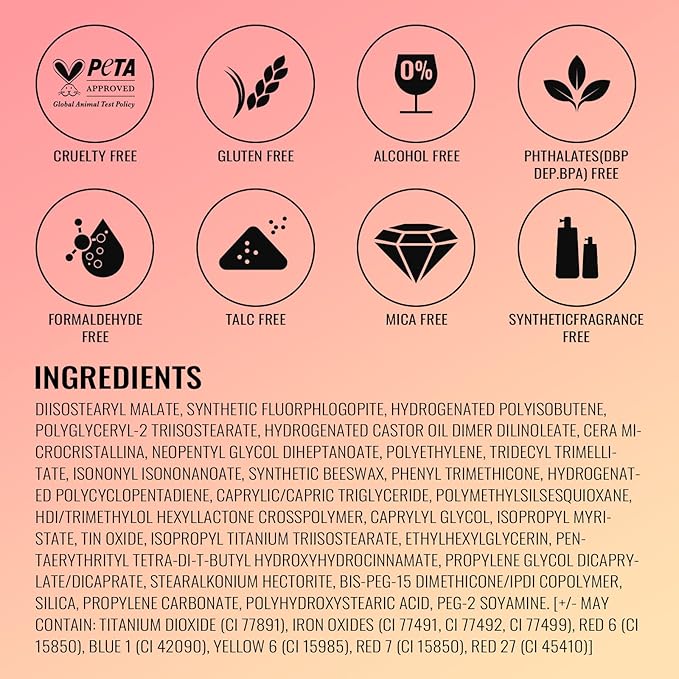 Oulac Pink Lipstick for Women with Metallic 3D Shine Lightweight Hydrating Formula, High Impact Lip Color, Full Coverage Lip Makeup, Christmas Gifts for Women, Velocity(15)