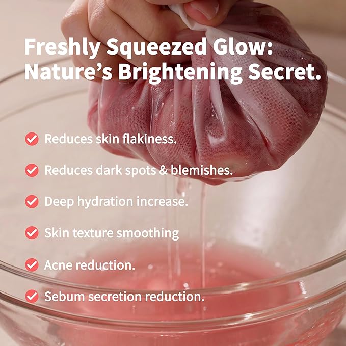 Niacinamide Serum Dark Spot Corrector with Fermented Strawberry Juice – Hydrating Brightening Face for Women, Korean Glass Skin Skincare with Sebum Control, Radiance, Blemish Correction