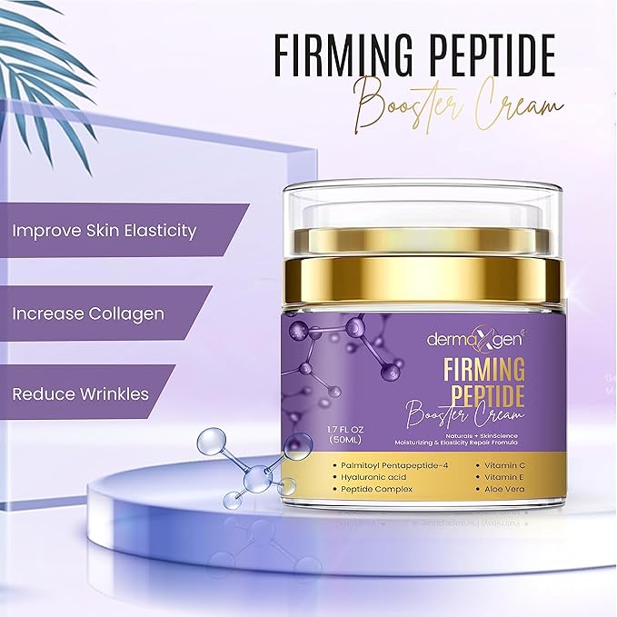 Wrinkle Cream for Face Deep Wrinkles – Anti Wrinkle Cream for Women with Peptides, Hyaluronic Acid & Aloe Vera – Skin Firming Moisturizer to Tighten, Lift & Boost Elasticity – 1.7 Fl Oz