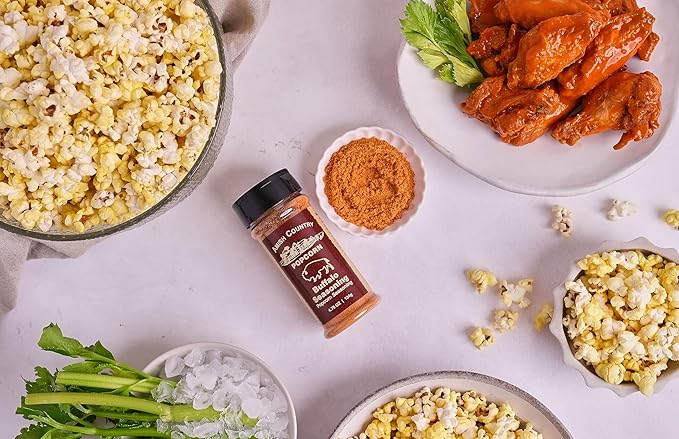Amish Country Popcorn | Buffalo and Ranch Seasoning Bundle | Old Fashioned, Non-GMO and Gluten Free