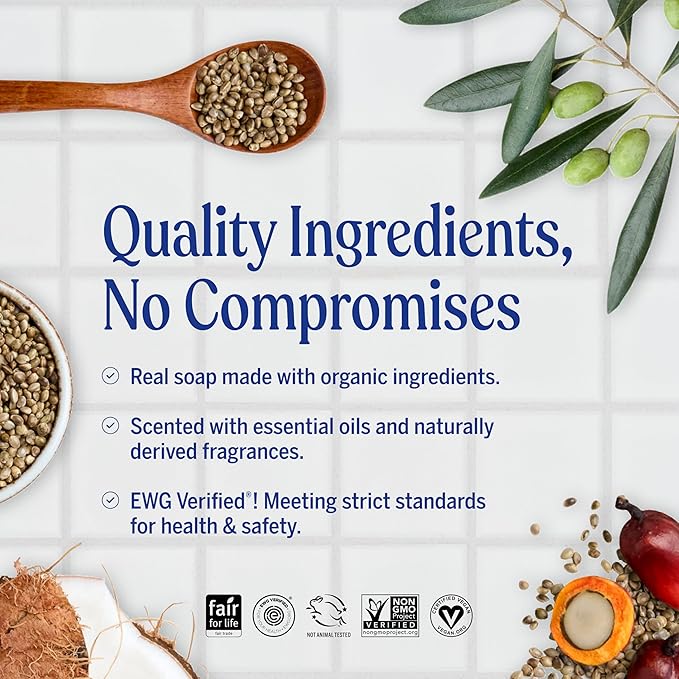 Dr. Bronner's Pure-Castile Magic Bar Soaps - Made with Regenerative Organic Certified Oils - For Face, Body, Hair- Vegan Soap Bars for Men & Women - Tea Tree, 2 pack, 5 oz