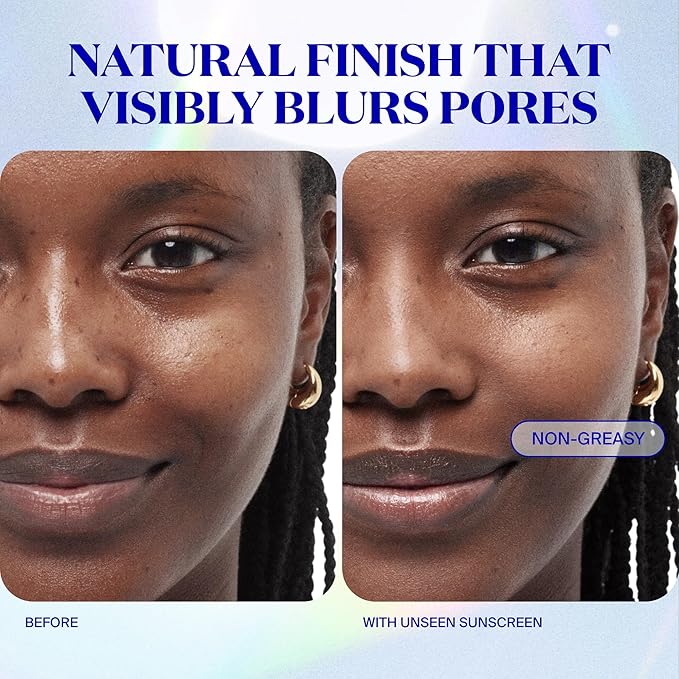 Supergoop! Unseen Clear Face Sunscreen - SPF 50 - Invisible + Broad Spectrum + Makeup-Gripping Primer - Weightless, Scentless, Oil Free - For All Skin Types & Tones - 0.68 fl oz