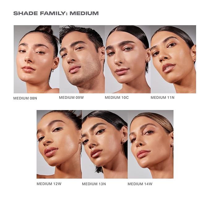 Morphe Lightform Liquid Foundation - Extended Hydration Foundation Makeup with a Lasting, Natural Radiant Finish - Long-Wearing Formula with Buildable, Medium Coverage - Medium 14W (1.01 fl oz)