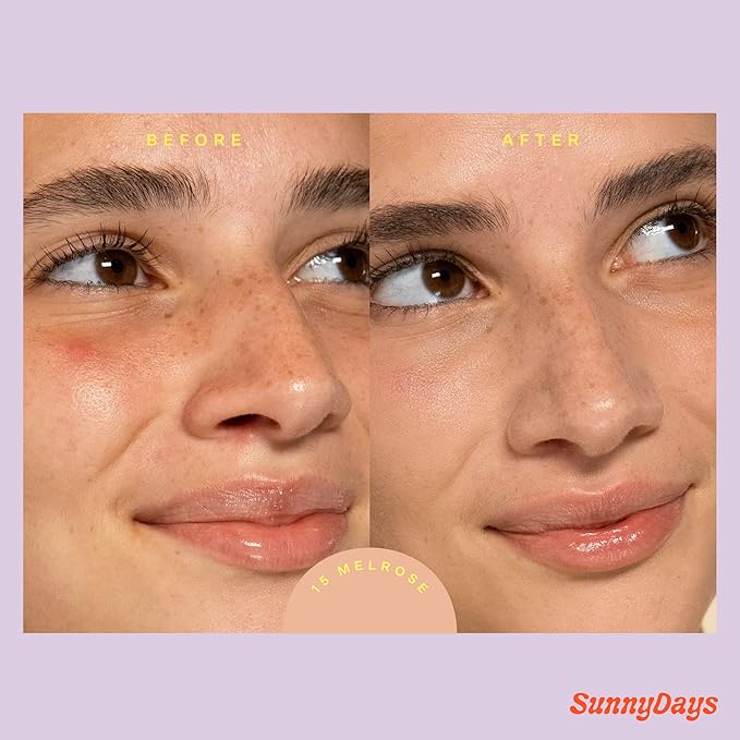 Tower 28 Beauty SunnyDays SPF 30 Tinted Mineral Sunscreen - For Sensitive Skin - 2-in-1 Facial Broad Spectrum UVA/UVB Protection + Foundation - Shade 15 MELROSE, 1 Fl Oz