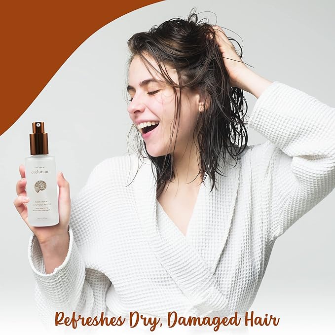HerStyler Evolution Argan Oil Serum - Vitamin E Nourishing Treatment to Soften Dry Hair, For Hair Straightening With Aloe Vera (2 Pack)