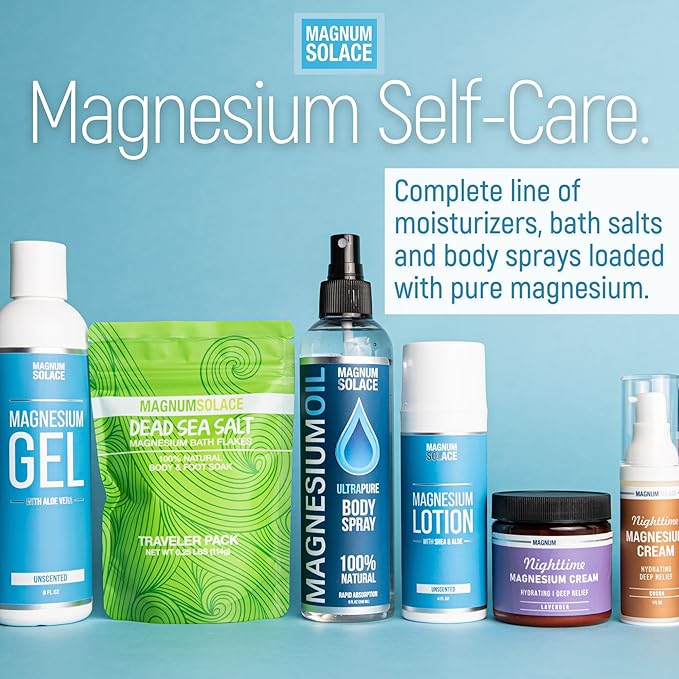 Magnesium Flakes for Bath - Magnesium Chloride Flakes - Dead Sea Salts for Soaking, 10 LBS