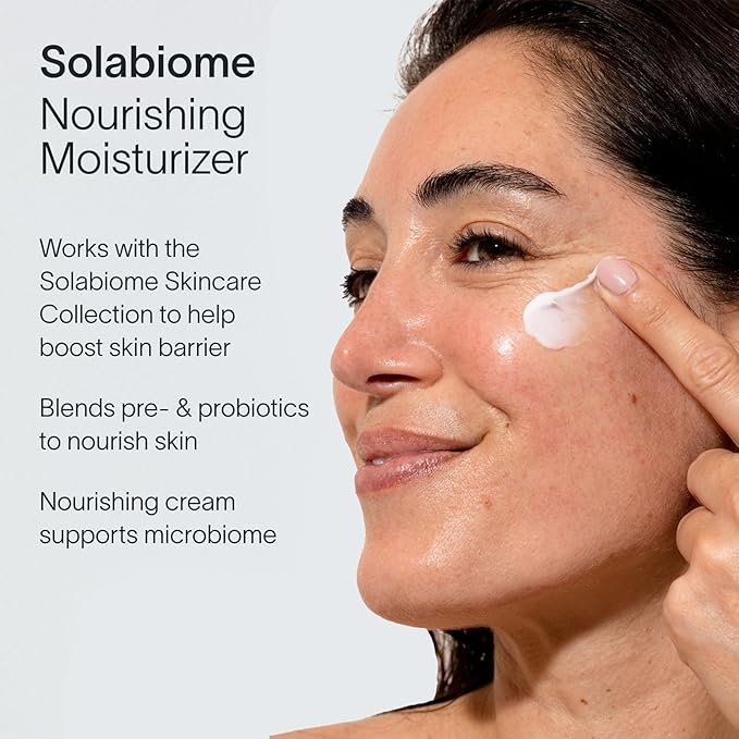 Solawave Probiotic Korean Cloud Cream Moisturizer with Peptides & Hyaluronic Acid | Solabiome Prebiotic Barrier Boosting Complex – Skincare for Aging & Dryness, 1.7 Oz.
