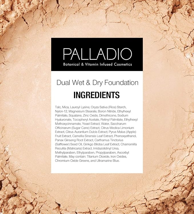 Palladio Dual Wet and Dry Foundation Refill Pan with Sponge, Squalane Infused, Apply Wet for Maximum Coverage or Dry for Light Finishing and Touchup, Minimize Fine Lines, All day Wear (RICH MOCHA)