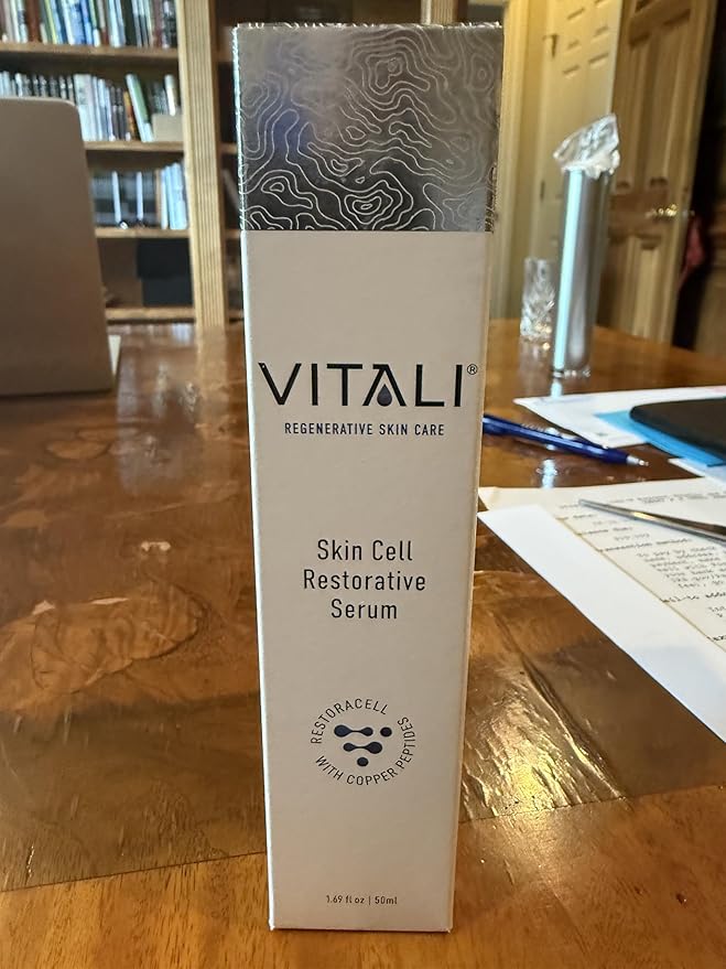 Vitali 2% GHK-Cu Copper Peptide Serum – Lightweight Hydrating Serum for Smoother, Radiant-Looking Skin – 1.69 fl oz