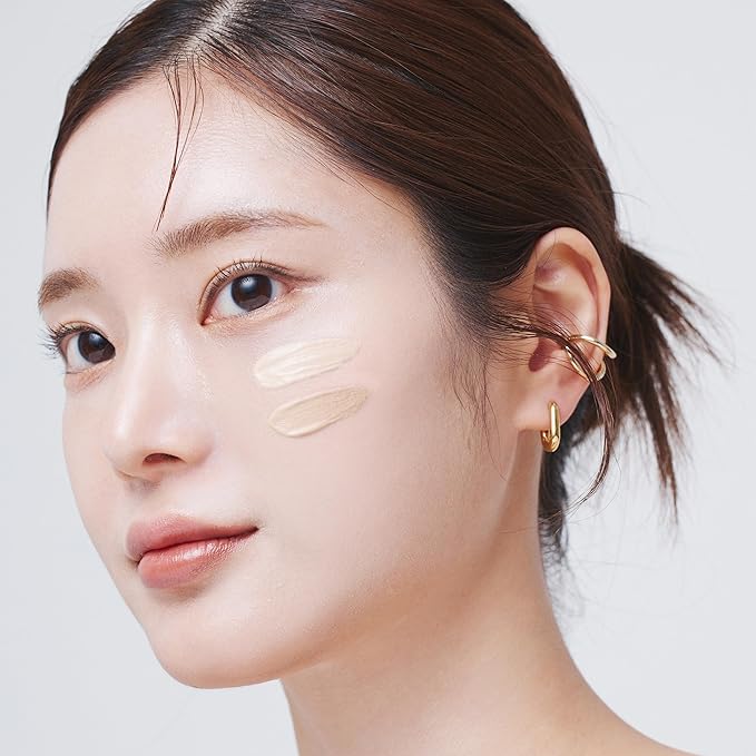 MIZON Vegan Collagen Cushion (15g/ 0.52 oz x 2 ea) Healthy and glowing look, Medium coverage compact with SPF38 PA++ Protection, Skincare and makeup INCLUDES REFILL (#21 Light Beige)