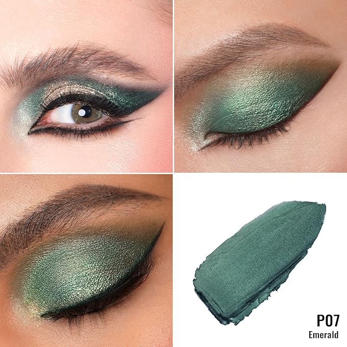 Oulac Shimmer Cream Eyeshadow also for Highlighter Blendable Eye Shadow Waterproof&Long Lasting with Moisturizing Formula Soft Shimmer Eye Make-up,Vegan & Cruelty-Free,6g P07