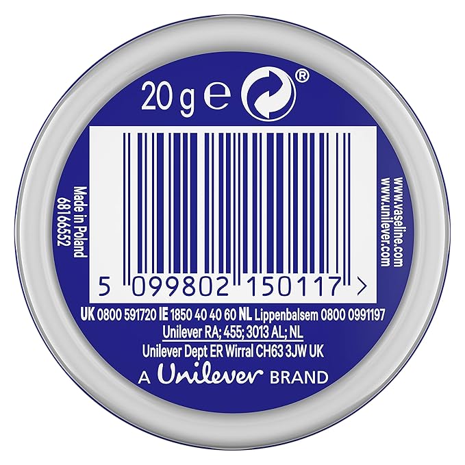 Vaseline Lip Therapy | Vaseline Lip Balm | Lip Moisturizer for Very Dry Lips | Original | 20g