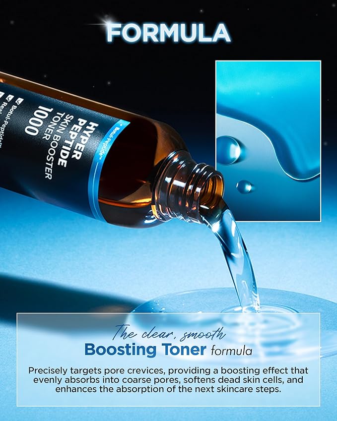 WELLAGE Hyper Peptide Skin Booster Face Toner - Korean Beauty Facial Astringent, Infused Peptide PHA, Anti-Aging, Wrinkle & Elasticity Improvement - for Uneven Texture, Reduces Pores, 6.76 fl.oz.