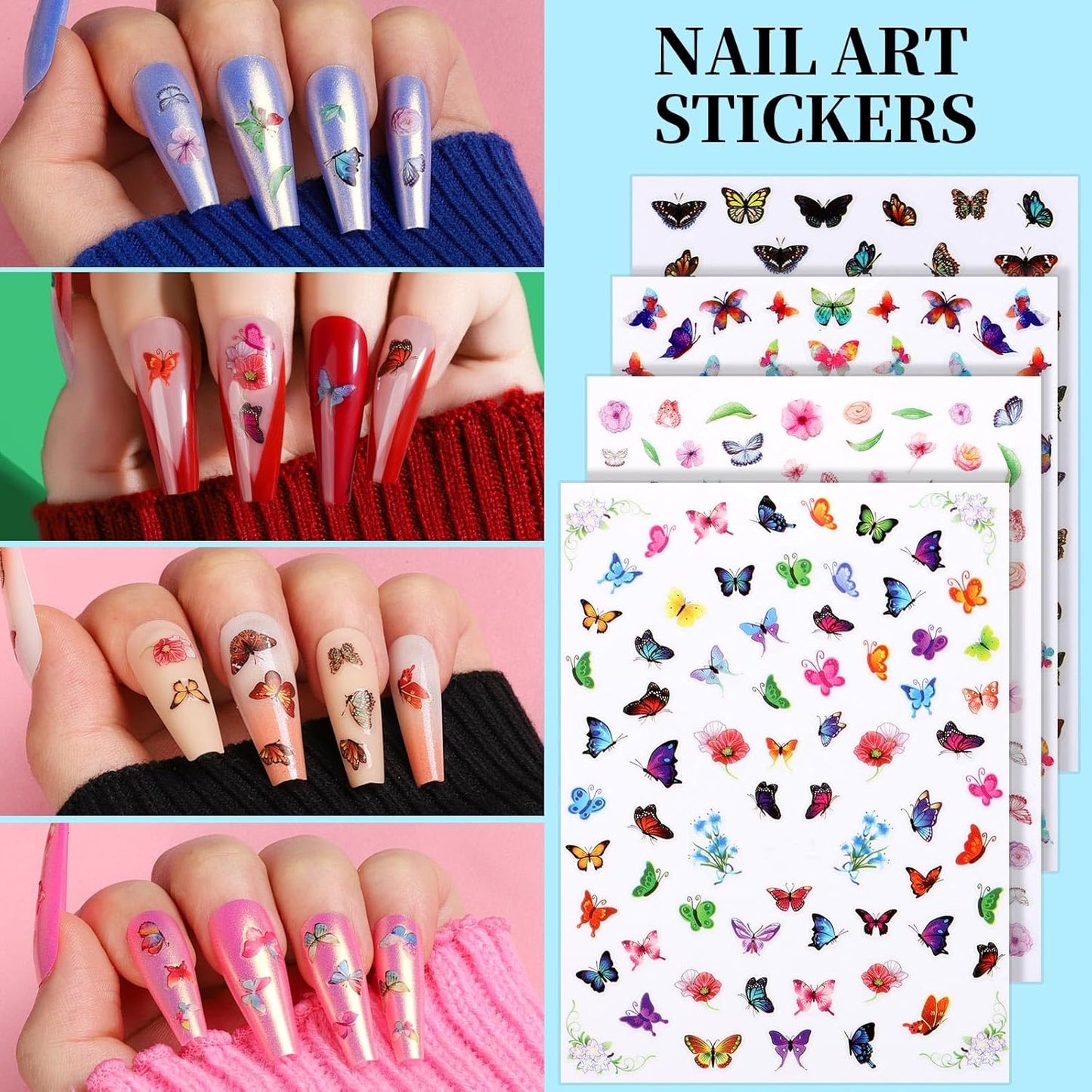 Teenitor Nail Art Tools, Nail Art Brushes Set, Dotting Tools，Nail Stickers, Nail Rhinestones For Nail Art