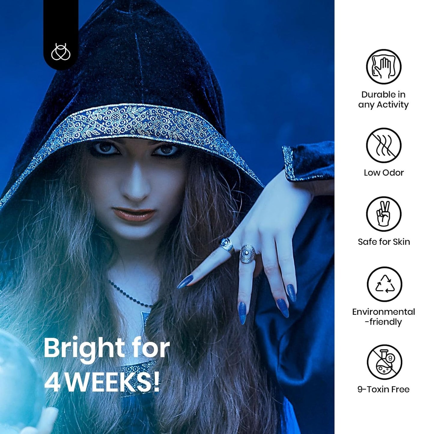 Beetles Glitter Gel Nail Polish, Blue Gel Polish Dark Purple Blue Color Gel Polish Soak Off Gel Nail Art Salon Nail Art DIY Home Nails Gifts for Women Women Manicure, 1 Pcs 15ml