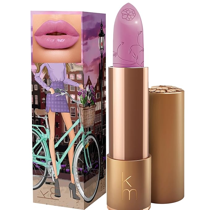 Karen Murrell - Natural Lip Stick - Lipstick 36 Lilac Aurora - Lilac Lipstick - Matte Finish, 100% Natural Ingredients, Moisturizes & Hydrates Lips - Paraben & Cruelty Free