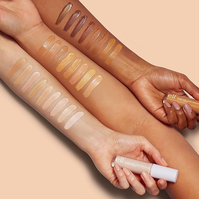 e.l.f. Hydrating Camo Concealer, Covers Blemishes & Under-Eye Circles, Full-Coverage & Delivers A Satin Finish, Vegan & Cruelty-Free, Rich Walnut