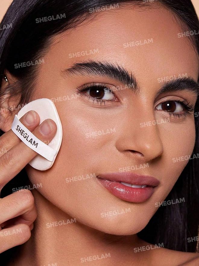 SHEGLAM SKin-Focus Full Coverage Powder Foundation Oil-Control Lightweight Face Pressed Powder Makeup-Bamboo