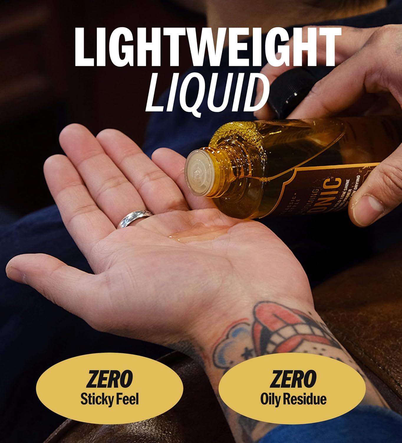 DASHU Classic Style Grooming Tonic - Korean Hair Tonic for Men w/Baobab Seed Oil, Phyto Zein & ABIL ME 45 MB - Lightweight Hair Styling - Volumizing Hair Serum - Scented Hair Scalp Oil (6.76 fl oz)