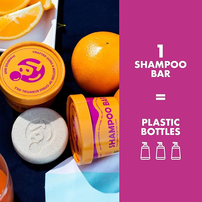 Vitamin B5 + Citrus Essential Oils Shampoo Bar – Dry shampoo for Hair Care - For Women & Men – Strengthens Damaged Hair – Natural, Paraben & Sulfate-Free – For All Hair Types – Made in USA – 4.5oz