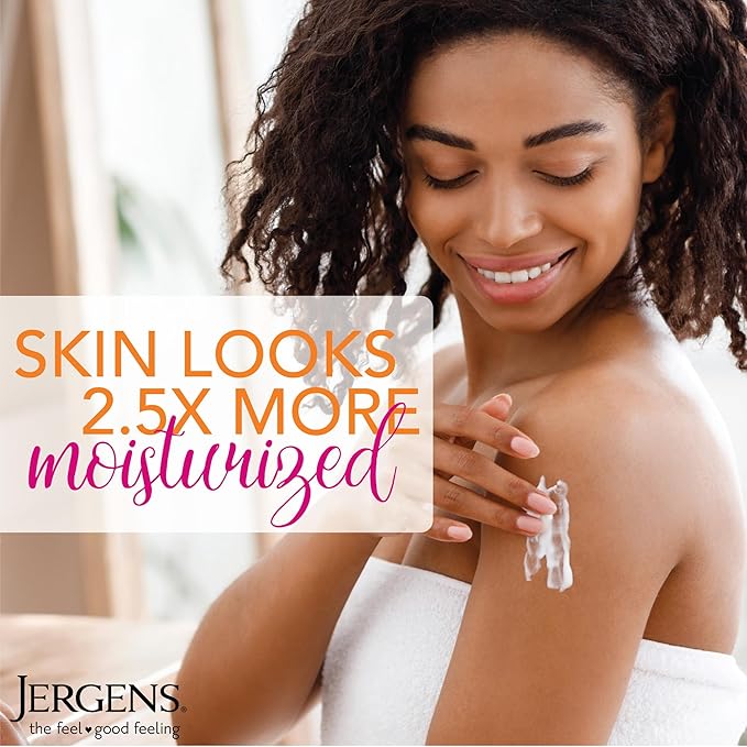 Jergens Hydrating Coconut Body Lotion, Hand and Body Moisturizer, Infused with Coconut Oil, Hydrates Dry Skin Instantly, Dermatologist Tested, 16.8 oz, Pack of 3