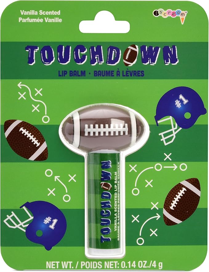 iscream Sport-Tastic Football Shaped Vanilla Scented Lip Balm