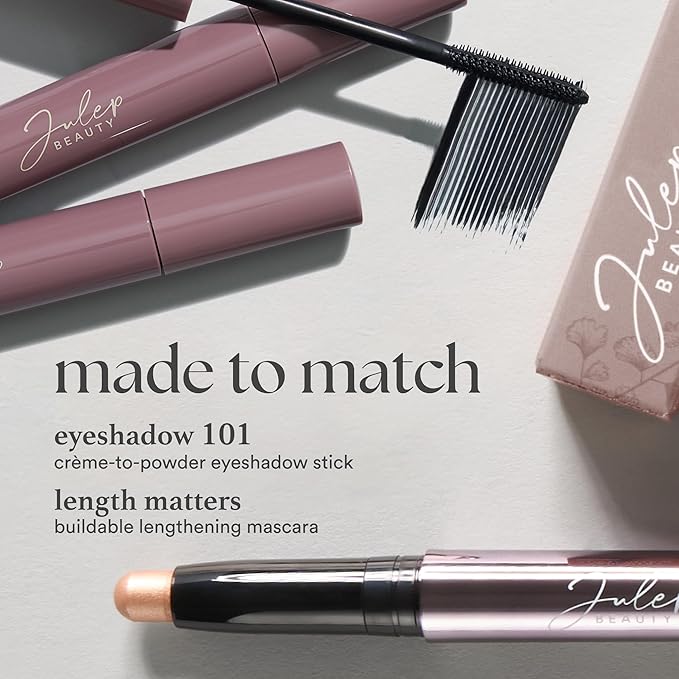 Julep Eyeshadow 101 Cream-to-Powder Waterproof Shadow Stick – Sand Shimmer – Long-Lasting, Crease-Proof, Champagne Toned Shimmer Cream Eyeshadow with Built-in Smudger