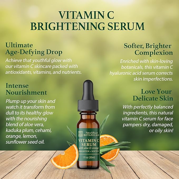 Vitamin C Serum | Super C Serum, Face Serum for Dark Spots, Fine Lines, Wrinkles & Dark Circle Remover | Vitamin E, & Hyaluronic Acid | Boost Collagen