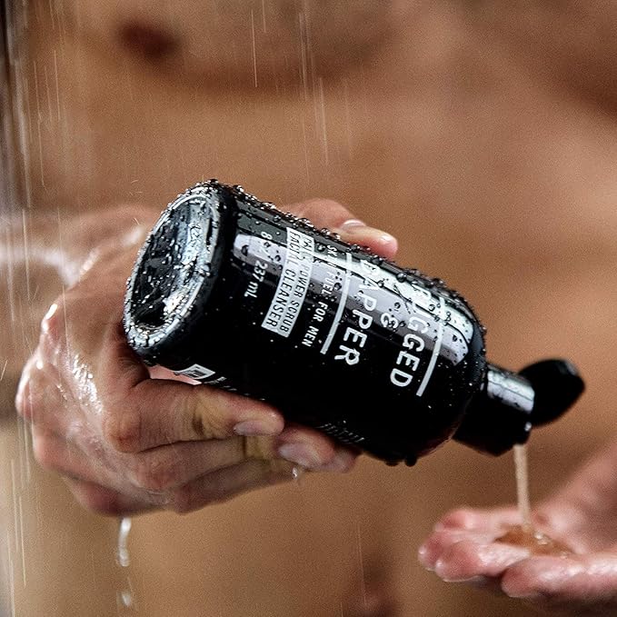Premium Daily Power Scrub | 8 oz | Exfoliating Mens Face Wash | Deep Cleans + Prevents Breakouts | Face Wash Men's | Natural Ingredients | Made in USA