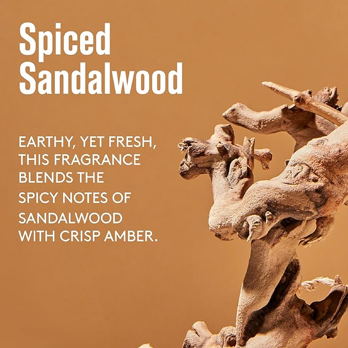 Barrel and Oak - Spiced Sandalwood Body Care Set, Fragrant Sea Salt & Amber Scent, Rich in Essential Oils, Hydrating Formulas, Rich Texture, No Parabens or Phthalates, Certified Organic (3-Pack Set)