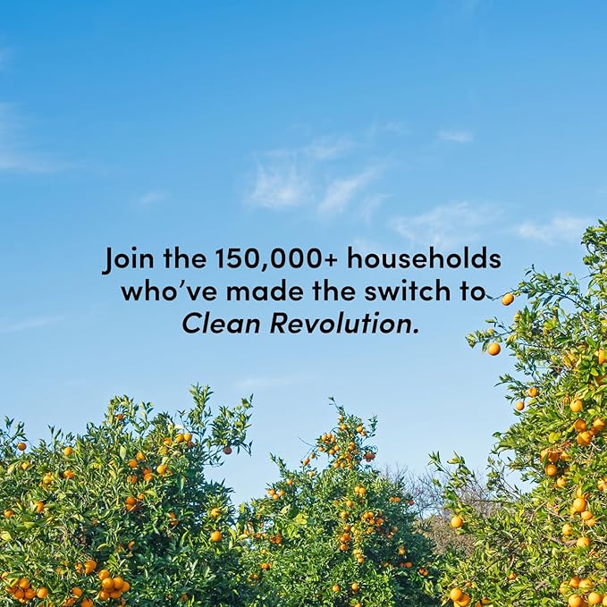 Clean Revolution Liquid Gel Hand Soap, Silky Rich Liquid, Quick Lather, Fast Rinsing, Contains Real Essential Oils (Dreamy Citrus) 64 Fl Oz