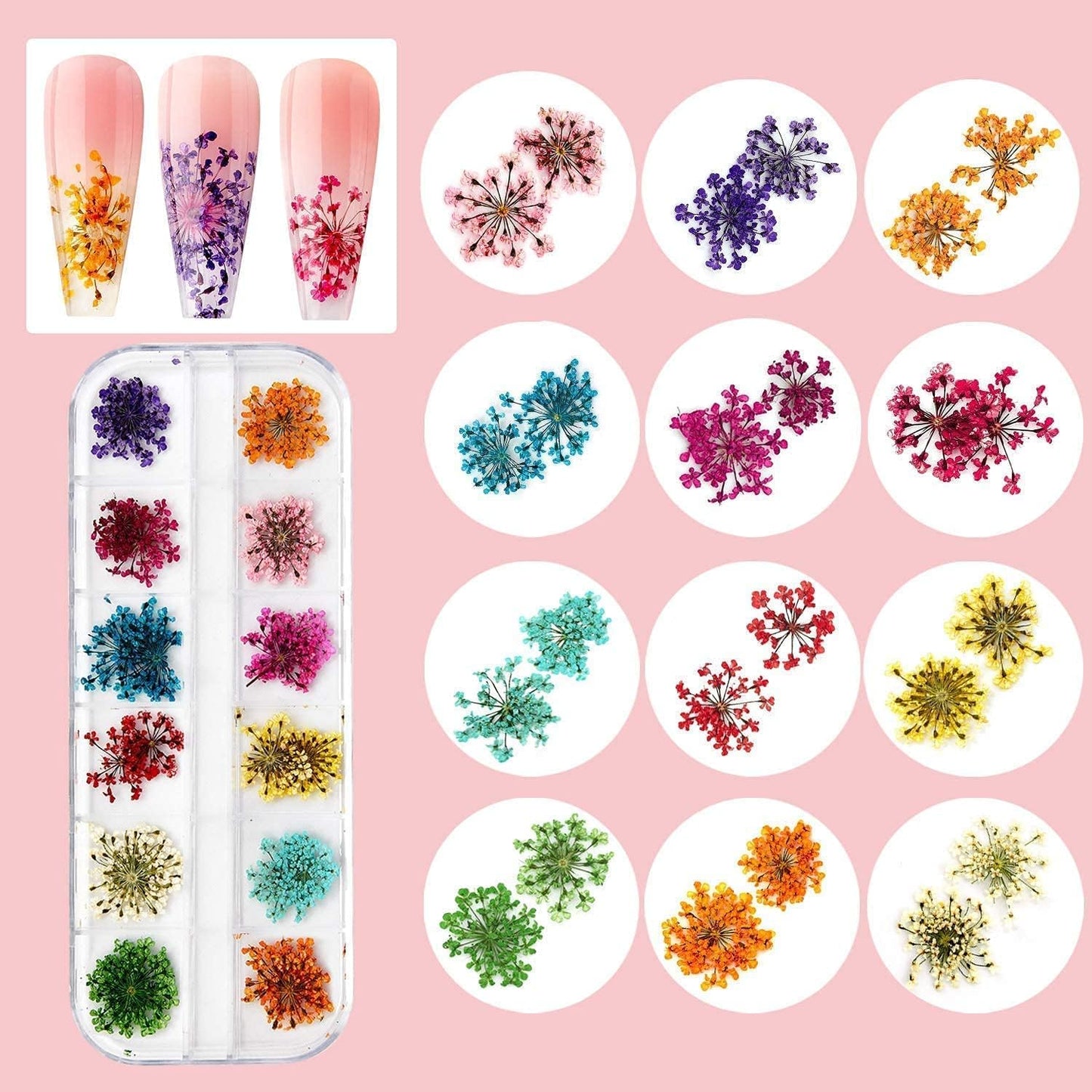 Makartt Nail Decoration Set, 4 Boxes Glitter Sequins & Rhinestones for Spring, Summer, Nail Art, DIY Nail Decoration Accessories Kit