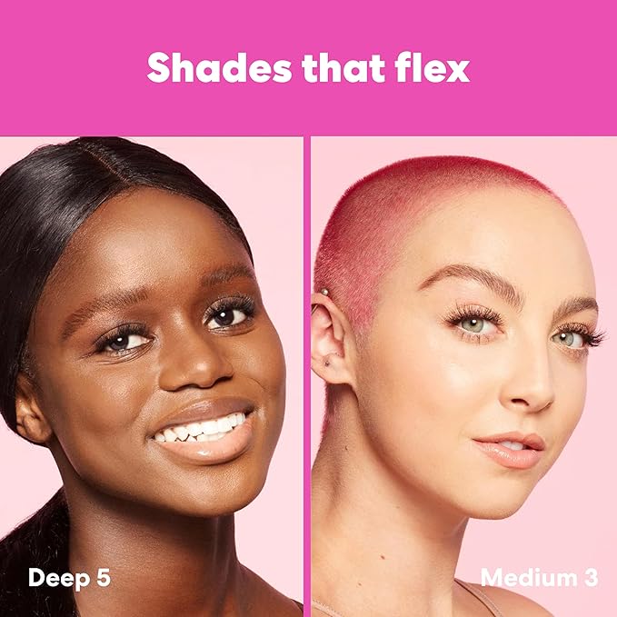 Beautyblender 12-Hour Always on Radiant Skin Tint, Breathable Serum Foundation Stays Put for All Day Long Wear, Infused with Hyaluronic Acid & Niacinamide, Tan 1