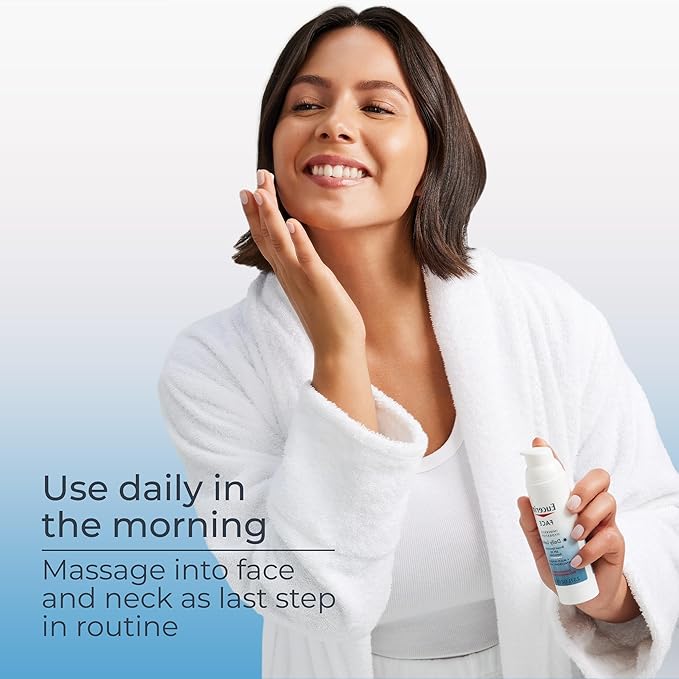 Eucerin Face Immersive Hydration Skin Care Set, Daily Face Lotion with SPF 30 (2.5 Fl Oz) + Night Cream with Hyaluronic Acid (2.5 Oz), Facial Moisturizer Improves the Look of Fine Lines and Wrinkles
