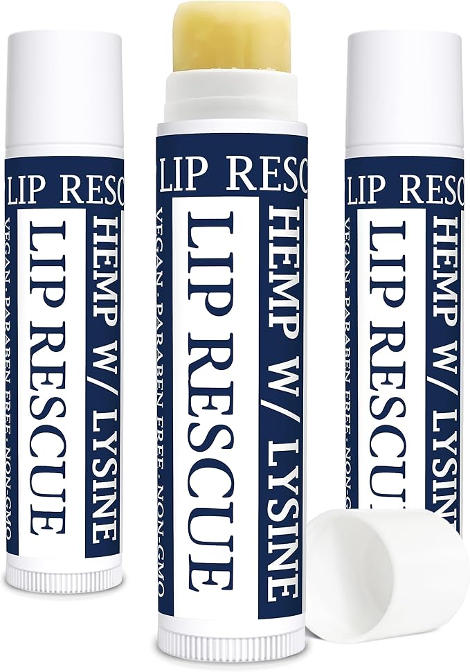 Zatural Ultra Moisturizing Hemp Lip Balm Heal & Protect with L-Lysine and Hemp With Vitamin E and Omgeas Soft & Smooth Lips (3)