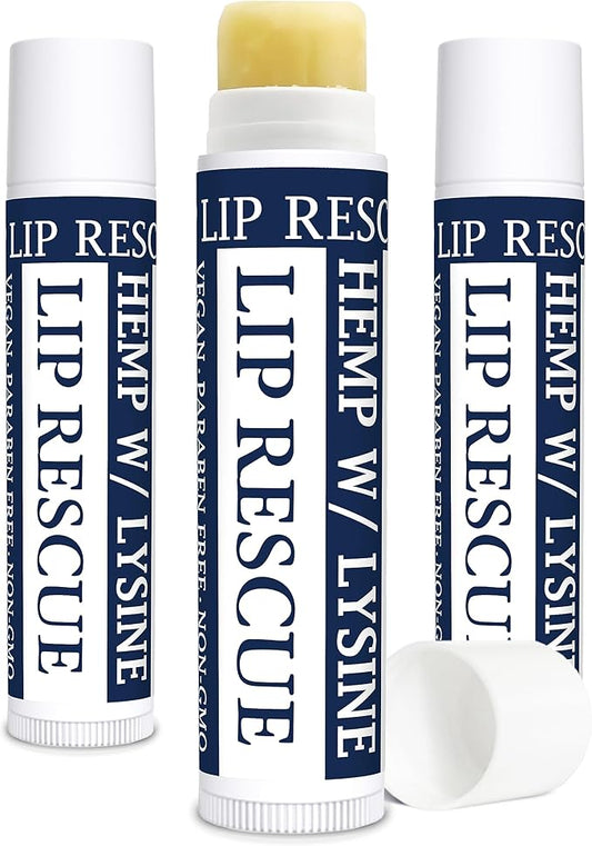 Zatural Ultra Moisturizing Hemp Lip Balm Heal & Protect with L-Lysine and Hemp With Vitamin E and Omgeas Soft & Smooth Lips (3)