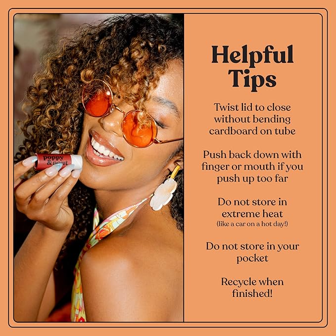 Jumbo Lip Balm Gift Set (3-Pack, Minty Flavors) | Poppy & Pout All Natural Lip Balms & Moisturizers | Hydrates with Beeswax, Vitamin E, Organic Coconut Oil | Cruelty-Free | Recyclable Cardboard Tube