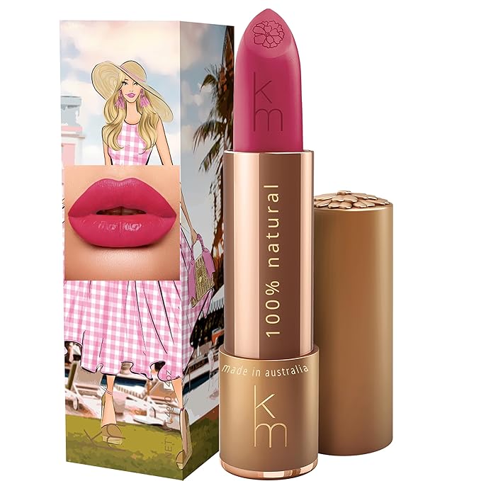 Karen Murrell - Natural Lip Stick 03 Pink Starlet - Pink Lipstick - Matte Finish, 100% Natural Ingredients, Moisturizes & Hydrates Lips - Paraben & Cruelty Free