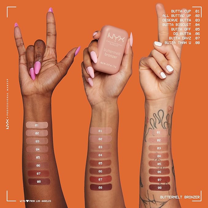 NYX PROFESSIONAL MAKEUP Matte Buttermelt Bronzer, Longwear Face Makeup with Up to 12 Hours of Wear, Vegan Formula - Butta Off